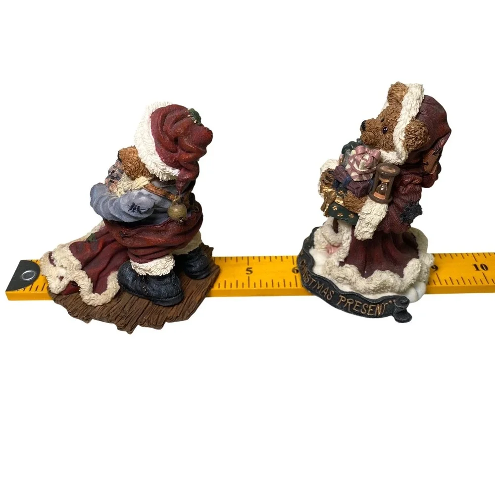 Boyds Bears Bearstone‎ Christmas Figurines Santa Wannabe Ghost Christmas Present